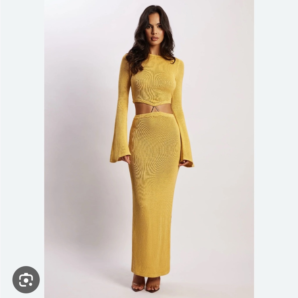 Meshki Anna flare sleeve dress